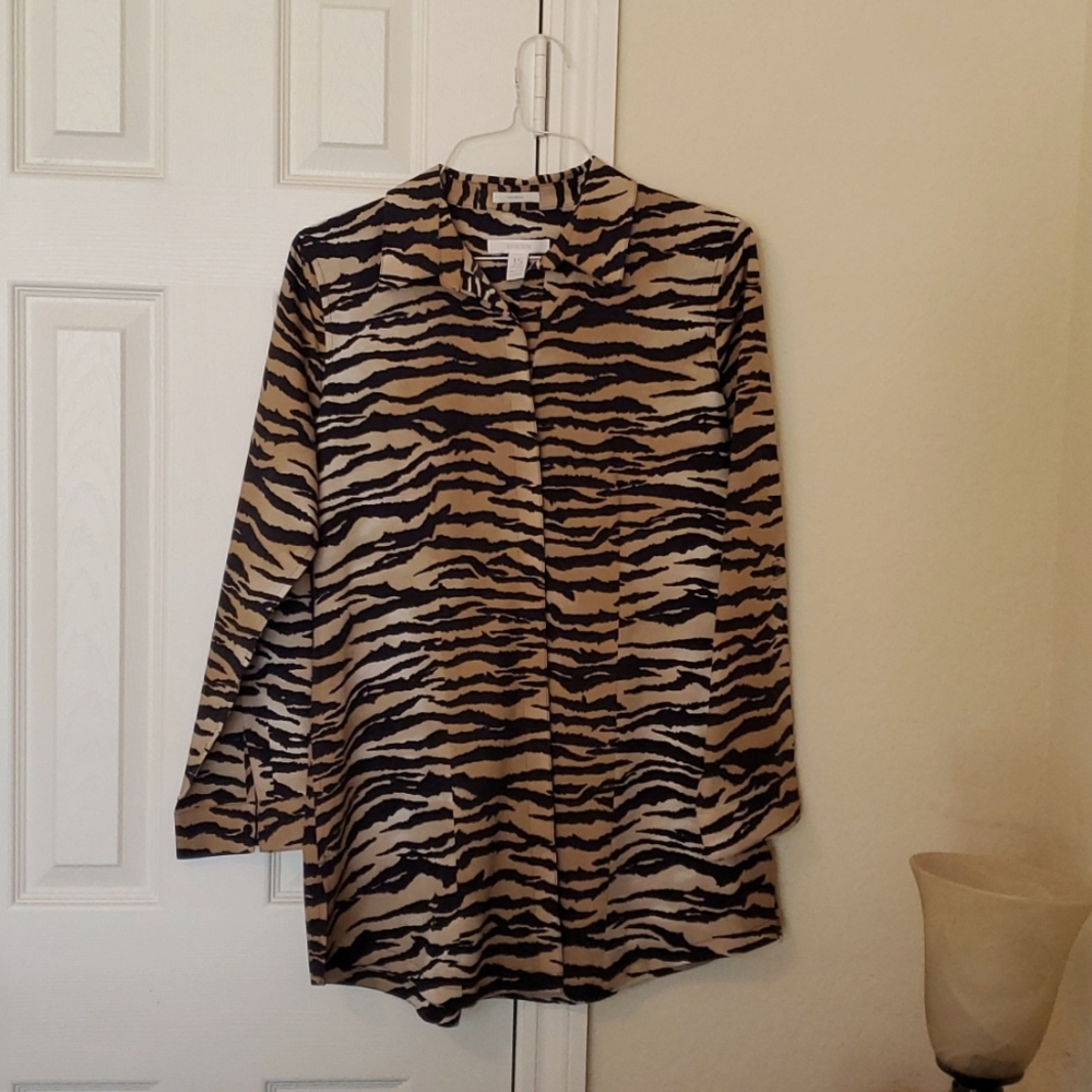 Chico's No-iron Long Sleeve Shirt